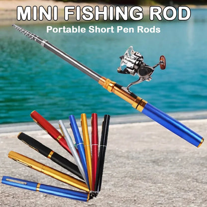 1-1.6M Pen-like Mini Ice Fishing Rod Pocket Fishing Rod Outdoor