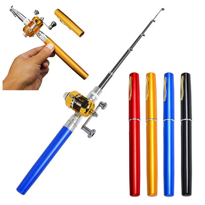 1-1.6M Pen-like Mini Ice Fishing Rod Pocket Fishing Rod Outdoor